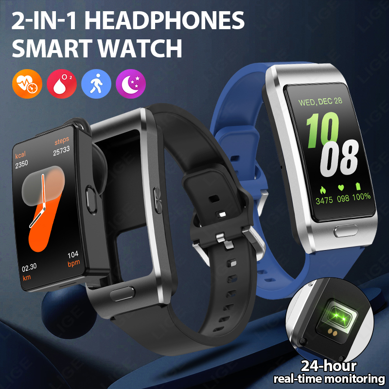 Wireless Earbuds Tws - LIGE New Smart Watch Earbuds TWS