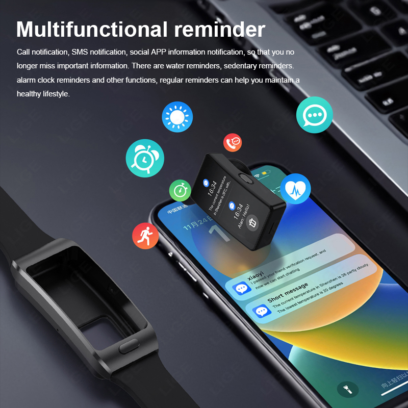 LIGE New Smart Watch Earbuds T - Wireless Earbuds Tws ulasan dan harga