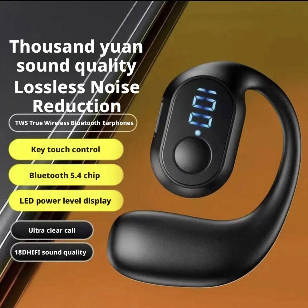LED Display Wireless Bluetooth - Sports Earphone Hook ulasan dan harga